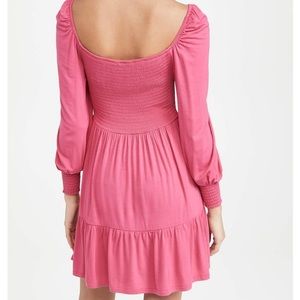 BB Dakota x Steve Madden medium long sleeve sundress - hot pink